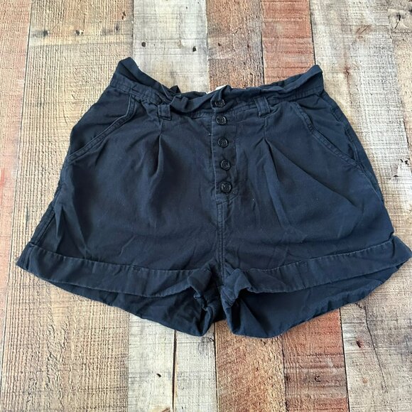 Billabong Womens Black Button-Front Shorts Size 25 - Picture 1 of 8